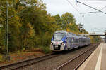 SNCF 85501M ( Alstom Regiolis /  Ein Zug verbindet Frankreich und Deutschland ) machte am 07.11.2022 Testfahrten zwischen Rotenburg (Wümme) und oder Tostedt / Buchholz (Nordheide).