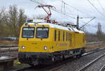 DB Netz Instandhaltung mit dem Fahrwegmesszug (DVT)  702 201  ( D-DB 99 80 9163 001-7 ) von Plasser % Theurer am 15.01.24 Durchfahrt Bahnhof Berlin Hohenschönhausen.