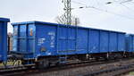 Tschechischer Drehgestell-Hochbordwagen von EGP - Eisenbahngesellschaft Potsdam mbH, Wittenberge [D] mit der Nr.