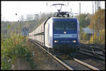 145CL204 RAG 204 fährt hier am 1.11.2005 mit dem Kohlependel in Richtung Osnabrück durch den Bahnhof Hasbergen.