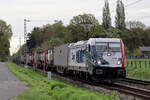 LOCON 187 085 in Diensten von EP Cargo auf der Hamm-Osterfelder Strecke am BÜ km 66,7 Kerstheiderstr.