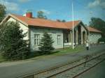 Bahnhof Kannus am 06.09.2002, an der Strecke Tampere - Oulu.