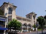 Fassade des ehemaligen Bahnhofes  Biarritz-Ville  (Stadtmitte), der nun in einen Kongress- und Konzertsaal umgebaut ist (Gare du Midi).
