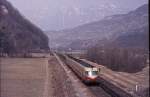 Von Dijon nach Mailand fuhren in den 70er Jahren diese Italienischen TEE Triebzge auf der Mont Cenis Linie.
