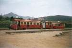 Schmalspurbahn auf der Insel Korsika - Calvi-Bastia,
Bahnhof ILE ROUSSE - Mai 1999  