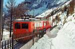 Zahnradbahn Chamonix- Montenvers (Mer de Glace)Tw 44 Bergstation 26-02-2015