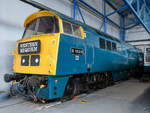 Die Dieselelektrische Lokomotive D1023  Western Fusilier  wurde 1963 bei Swindon Works  hergestellt und 1977 aus dem aktiven Dienst genommen.