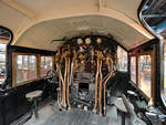 Blick in den Führerstand der 1926 gebauten Dampflokomotive No.