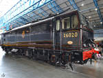 Die Lokomotive 26020 wurde 1951 gebaut und 1977 außer Dienst gestellt.