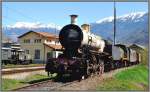 Die 740 074 ist ein weiters Exponat der  Amici delle Ferrovie di Tirano .