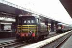 electric shunting locomotive e 321.010 at Roma Termini, 16 lug 1991