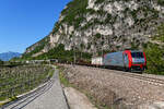 Die Loks der Baureihe E.412 werden nach und nach in das neue Farbschema von Mercitalia Rail umlackiert.