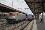 Die Dinazzano Pò (DPO) fährt als Lokzug durch den Bahnhof von Reggio Emilia in Richtung Bologna.