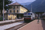 In Tirano trifft das schmalspurige Netz der Rhätischen Bahn auf das Netz der italienischen Staatsbahn FS.