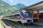 Ein ETR 526 016-B am 18.09.2021 um 12:50 Uhr auf Gleis 5 im Bahnhof Bolzano.