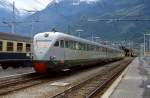 Im Mai 1989 war dieser ETR 220 im Bahnhof Meran abgestellt, wahrscheinlich handelte es sich eine Sonderzugleistung.