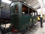 Die Dampflokomotive B.C34 im Museum für Wissenschaft und Technik in Mailand (April 2015)