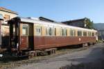 Vom Verein Associazione Verbano Express restaurierter 1.Klasse Wagen   ex.FS Az 10.009(1927) Luino 21.10.12