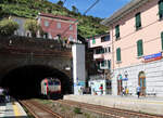 Der südlichste Bahnhof in der Cinque Terre: Riomaggiore.