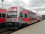 Zwischen Vilnius und Kaunas fahren überwiegend die neuen Doppelstockzüge EJ 575.