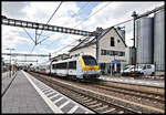 CFL 3016 verläßt hier am 24.5.2023 um 15.16 Uhr den Bahnhof Kleinbettingen in Richtung Luxembourg Gare.