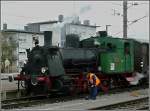 Die AMTF Dampflok Anna N 9 war auch am 04.10.09 zum Fest 150 Jahre Eisenbahn in Luxemburg nach Bettembourg gekommen und erhielt ihre wohlverdiente Pflege von einem Mitarbeiter.
