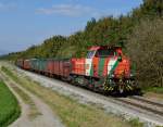 Die STLB  D3  war am 05.10.2013 mit dem  Nachmittags-Güterzug  von Weiz nach Gleisdorf unterwegs und wurde von mir zwischen Albersdorf und Gleisdorf West fotografiert.