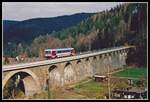 5047 047 überquert am 27.03.2002 als R2754 den Murtalbachviadukt.