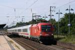 1116 152 mit einem IC von Westerland nach Frankfurt in Hannover Bismarckstrae.