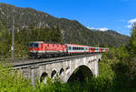 Das Viadukt über den Schalchgraben bei Sankt Pankraz ist ein beliebtes Fotomotiv an der Pyhrnbahn.