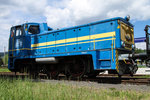 Diesellokomotive 383.10 (A-NBIK 9281 2875 000-9) am 9 Mai 2016 am Bahnhof von Weizelsdorf.