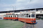 Wien: Die Wiener Straßenbahnen vor 50 Jahren: SL 5 (c3 1106 + M 4125) II, Leopoldstadt, Praterstern am 29.