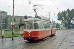 Wien: Die Wiener Straßenbahnen vor 50 Jahren: SL 331 (F 711 (SGP 1963)) XX, Brigittenau, Friedrich-Engels-Platz am 27.