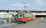 Wien: Die Wiener Straßenbahnen vor 50 Jahren: Motiv: M 4125 mit c3 1106 als SL 5.