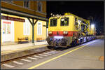 X651.004 alias BCR 100 in den Nachtstunden vom 5.auf 6.03.2022 im Bahnhof Wies Eibiswald.
