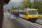 ET10.121 der Montafonerbahn pendelte am 7.05.2014 als Regionalzug zwischen Feldkirch und Buchs S.G.