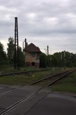 Blick auf die südlichen Gleise des Bahnhofes Zgorzelec.
