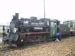bei Schmalspurlokomotive PX48 1919 wird am 8.11.2008 in Stare Bojanowo die Wasserleitung repariert