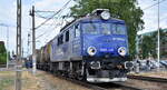 ORION Kolej mit ihrer  EU07-476  (NVR:  91 51 1 140 008-6 PL-ORION ) und einem Kesselwagenzug am 14.06.23 Durchfahrt Bahnhof Kostrzyn nad Odrą.