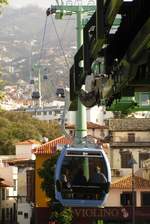 TELEFÉRICOS DA MADEIRA: Die Seilbahn zwischen Funchal und Monte aufgenommen am 18.