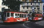 Lissabon Tw 777 und 783 am Praa Duque da Terceira, 13.09.1991.