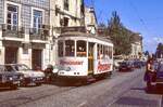 Lissabon Tw 415 in der Rua da Alfandega, 13.09.1991.
