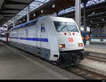 DB - Lok 101 057-8 im SBB Bahnhof in Basel am 02.04.2024