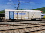 SBB - Güterwagen vom Typ GBs 23 85 231 1 700-6 abgestellt im Bahnhofsareal von Balsthal am 28.04.2018