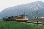 Zuckerrübenkampagne Aarberg 1993 Jeweils während der Rübenkampagne herrschte bei der Yverdon-Ste-Croix Bahn YSC Hochbetrieb im Güterverkehr.