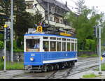 VBZ - Oldtimer Ce 4/4 1350 unterwegs in Zürich auch im Regen am 2024.05.07