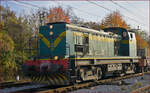 SŽ 643-034 zieht Güterzug durch Maribor-Tabor Richtung Maribor HBF.