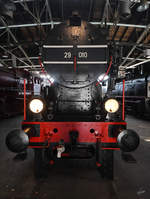 Die 1922 gebaute Dampflokomotive 29 010 war Ende August 2019 im Eisenbahnmuseum Ljubljana ausgestellt.