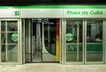 Im Innenstadtbereich bekommt man die Fahrzeuge der Metro von Sevilla kaum zu Gesicht.