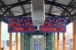 Fahrgastinformation in der Ershui Station am 03.Juni 2014.
